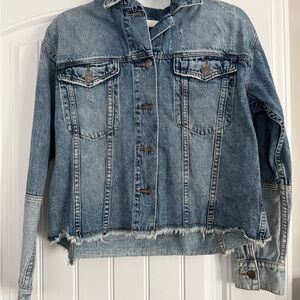 Mustard Seed Light Blue Denim Jacket small